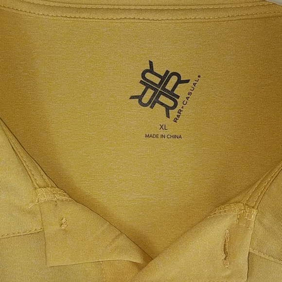 R & R Casuals, Men's, Gold, pullover shirt, Sz XL - Picture 5 of 7